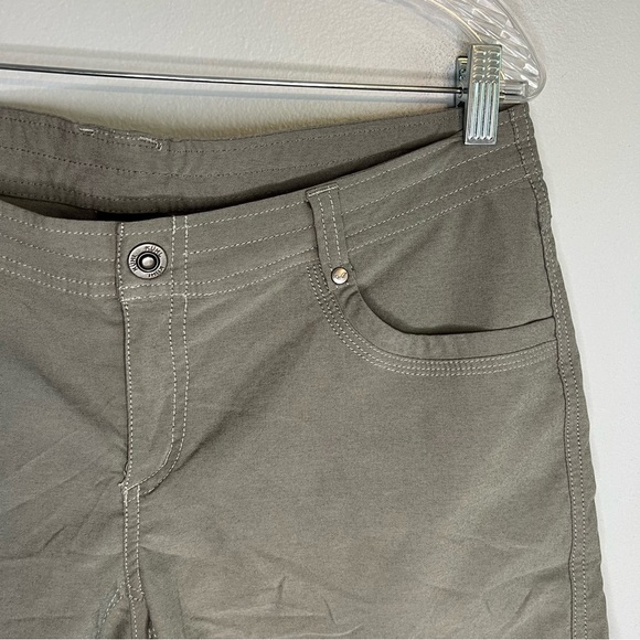 Kuhl Womens Pull On  Shorts Snap Button Sz 12 Gray Outdoor Hiking Activewear - Picture 3 of 12